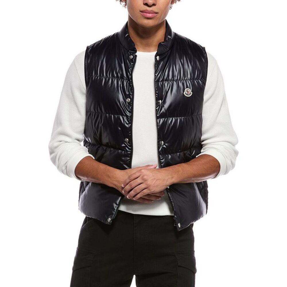Moncler Mens Down Vest, Blue